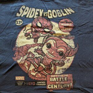 Funko-style Spidey vs. Goblin tee